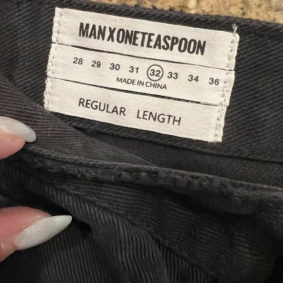 MAN X ONE TEASPOON Black Oak color Mr Classic Denim Size 32 Mens NWT